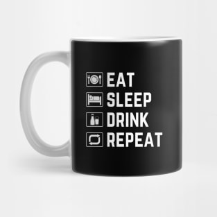 Eat Sleep Drink Milk Repeat Mug